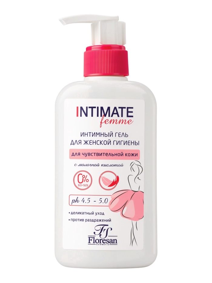 Гель для интимной гигиены Floresan с молочной кислотой, 250 мл - Фото 1