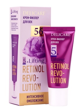 Крем для лица и век Delicare Retinol, 56+, 20 мл  (артикул 10996216)  большой выбор товаров оптом и в розницу по низким ценам с доставкой