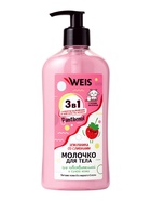 Молочко для тела WEIS, земляника в сливках, 500 мл - фото 809546629