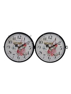 УЦЕНКА Часы настенные двусторонние, на подвесе «Птичка на ветке», циферблат d=21 см, 50×32 см 2839 - Фото 3