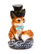 Садовая Фигура 24 х 15 х 16 см полистоун Лиса в шляпе - Фото 2