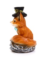 Садовая Фигура 24 х 15 х 16 см полистоун Лиса в шляпе - Фото 5