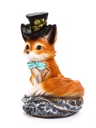 Садовая Фигура 24 х 15 х 16 см полистоун Лиса в шляпе - Фото 6