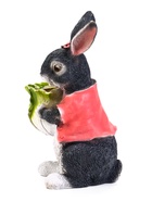 Садовая фигура из полистоуна «Зайчик с капустой», 18×17×31 см, с кашпо - Фото 5