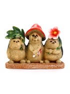 Садовая фигура из полистоуна «Три ежа», 24×10.5×17.5 см  (артикул 10989981)  большой выбор товаров оптом и в розницу по низким ценам с доставкой