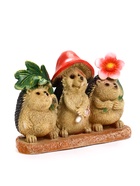 Садовая фигура из полистоуна «Три ежа», 24×10.5×17.5 см  (артикул 10989981)  большой выбор товаров оптом и в розницу по низким ценам с доставкой