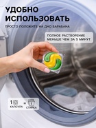 Капсулы для стирки белья универсальные SYNERGETIC бескрайний океан, 18 шт. - Фото 2