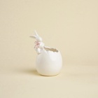 УЦЕНКА Конфетница SL Home "Лесные кролики", 10х9х15 см, цвет белый - Фото 4
