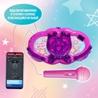 УЦЕНКА ZABIAKA Музыкальный микрофон с колонкой, звуковые и световые эффекты, фиолетовый - Фото 2