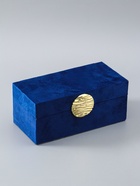 УЦЕНКА Шкатулка текстиль «Море» синяя 10×20×9 см - Фото 2