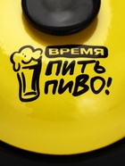 Звонок настольный «Время пить пиво», 7.2×4.8 см, жёлтый - Фото 4