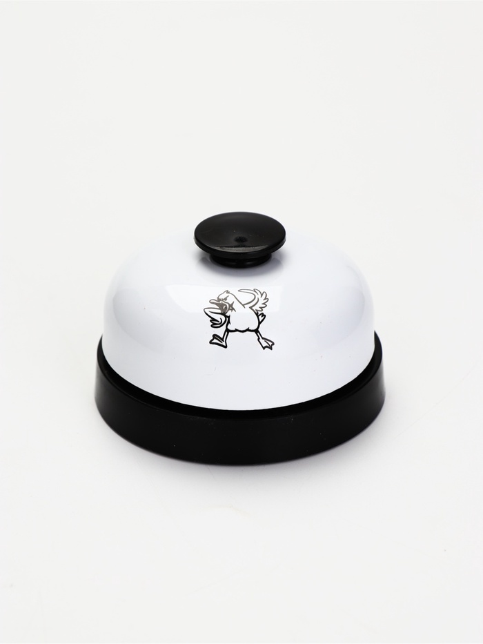 Звонок настольный «Утка», 7.2×4.8 см, белый