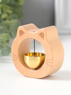 Колокол настольный «Кошка», бук, на магнитах, 2.9×7.5×7 см - Фото 4