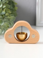 Колокол настольный «Облако», бук, на магнитах, 2.8×9.5×6 см - Фото 3