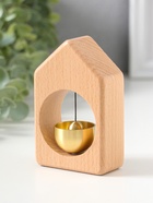 Колокол настольный «Дом», бук, на магнитах, 2.8×6.5×9.8 см - Фото 4