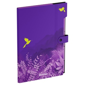 Папка А4 Flower Art, 5 отделений, 600 мкм, на кнопке, с рисунком