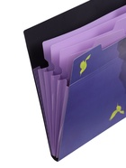 Папка А4 Flower Art, 5 отделений, 600 мкм, на кнопке, с рисунком - Фото 4