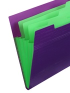 Папка А4 Your Way, 5 отделений, 600 мкм, на кнопке, фиолетовая - Фото 5