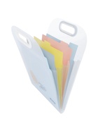 Папка А4 Eco, 6 отделений, 650 мкм, вертикальная, с ручкой, прозрачная, с рисунком - Фото 2