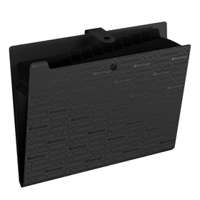 Папка А4 Your Way, 12 отделений, 600 мкм, на кнопке, чёрная