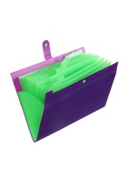 Папка А4 Your Way, 12 отделений, 600 мкм, на кнопке, фиолетовая - Фото 3