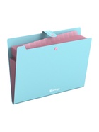 Папка А4 Haze, 12 отделений, 600 мкм, на кнопке, голубая  (артикул 10998368)  большой выбор товаров оптом и в розницу по низким ценам с доставкой