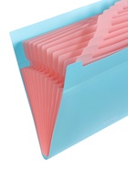 Папка А4 Haze, 12 отделений, 600 мкм, на кнопке, голубая  (артикул 10998368)  большой выбор товаров оптом и в розницу по низким ценам с доставкой