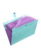 Папка А4 Haze, 12 отделений, 600 мкм, на кнопке, мятная  (артикул 10998369)  большой выбор товаров оптом и в розницу по низким ценам с доставкой