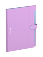 Папка А4 Haze, 12 отделений, 600 мкм, на кнопке, сиреневая - Фото 2