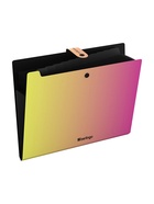 Папка А4 Radiance, 12 отделений, 600 мкм, на кнопке, желтый/розовый градиент 10998373 - фото 9007545
