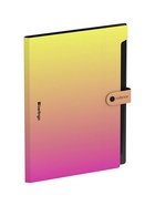 Папка А4 Radiance, 12 отделений, 600 мкм, на кнопке, желтый/розовый градиент - фото 809722150