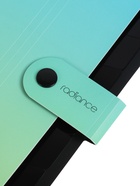 Папка А4 Radiance, 12 отделений, 600 мкм, на кнопке, голубой/зеленый градиент - Фото 4