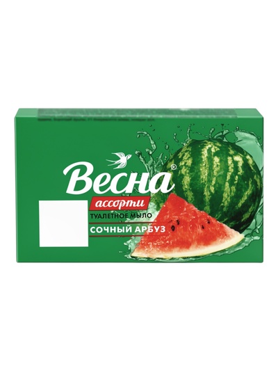 Мыло туалетное твердое «ВЕСНА Ассорти» сочный арбуз, 90 г