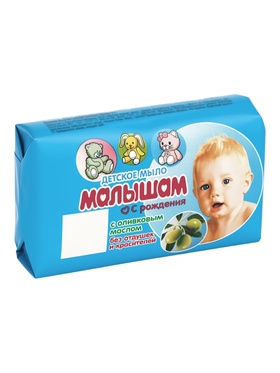 Мыло туалетное Малышам с оливковым маслом, 90 г