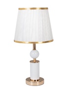 УЦЕНКА Настольная лампа Агата E27 40 Вт бело-золотой 25×25×42.5 см RISALUX - Фото 11