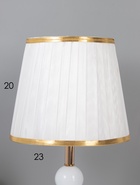 УЦЕНКА Настольная лампа Агата E27 40 Вт бело-золотой 25×25×42.5 см RISALUX - Фото 3