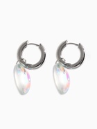 Серьги со съёмным элементом «Сердце», радужные в серебре  (артикул 10936474)  большой выбор товаров оптом и в розницу по низким ценам с доставкой