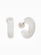 Серьги акрил «Полукольцо с бусиной №10», белые  (артикул 10936488)  большой выбор товаров оптом и в розницу по низким ценам с доставкой