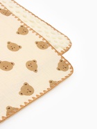 Плед двухслойный «Этель. Медвежонок», 100×100 см, муслин, вельбоа - Фото 7