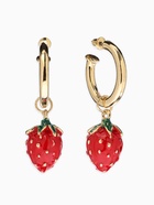 Серьги со съёмными подвесками «Земляника», красные в золоте  (артикул 10938659)  большой выбор товаров оптом и в розницу по низким ценам с доставкой