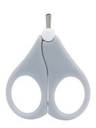 Ножницы маникюрные, детские, с защитным колпачком, серые - Фото 2