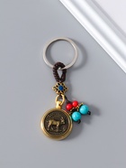 Брелок для ключей на кольце «Нэцкэ. Баран», металл, 2 стороны, 0.8×3×7.2 см - Фото 1