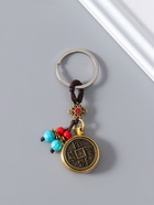 Брелок для ключей на кольце «Нэцкэ. Баран», металл, 2 стороны, 0.8×3×7.2 см - Фото 3