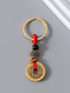 Брелок для ключей на кольце «Нэцкэ. 5 китайских монет», металл, 0.3×2.5×8 см  (артикул 10957803)  большой выбор товаров оптом и в розницу по низким ценам с доставкой