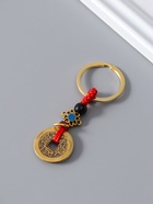 Брелок для ключей на кольце «Нэцкэ. 5 китайских монет», металл, 0.3×2.5×8 см  (артикул 10957803)  большой выбор товаров оптом и в розницу по низким ценам с доставкой