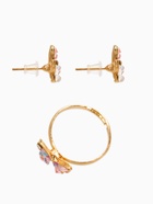 Набор детский «Выбражулька. Бабочка», 3 предмета: кулон, кольцо, серьги, разноцветный в золоте  (артикул 10961595)  большой выбор товаров оптом и в розницу по низким ценам с доставкой