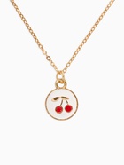 Набор детский «Выбражулька. Вишня», 3 предмета: кулон, кольцо, серьги, бело-красный в золоте  (артикул 10961596)  большой выбор товаров оптом и в розницу по низким ценам с доставкой