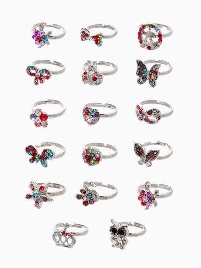 Кольцо «Выбражулька. Драгоценность», стразы, безразмерное, форма МИКС, МИКС