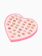 Кольцо «Выбражулька. Нежность», безразмерное, форма микс, бело-розовое в золоте  (артикул 10961602)  большой выбор товаров оптом и в розницу по низким ценам с доставкой