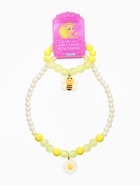 Набор детский «Выбражулька. Пчёлка», 2 предмета: бусы, браслет, бело-желтый  (артикул 10967617)  большой выбор товаров оптом и в розницу по низким ценам с доставкой